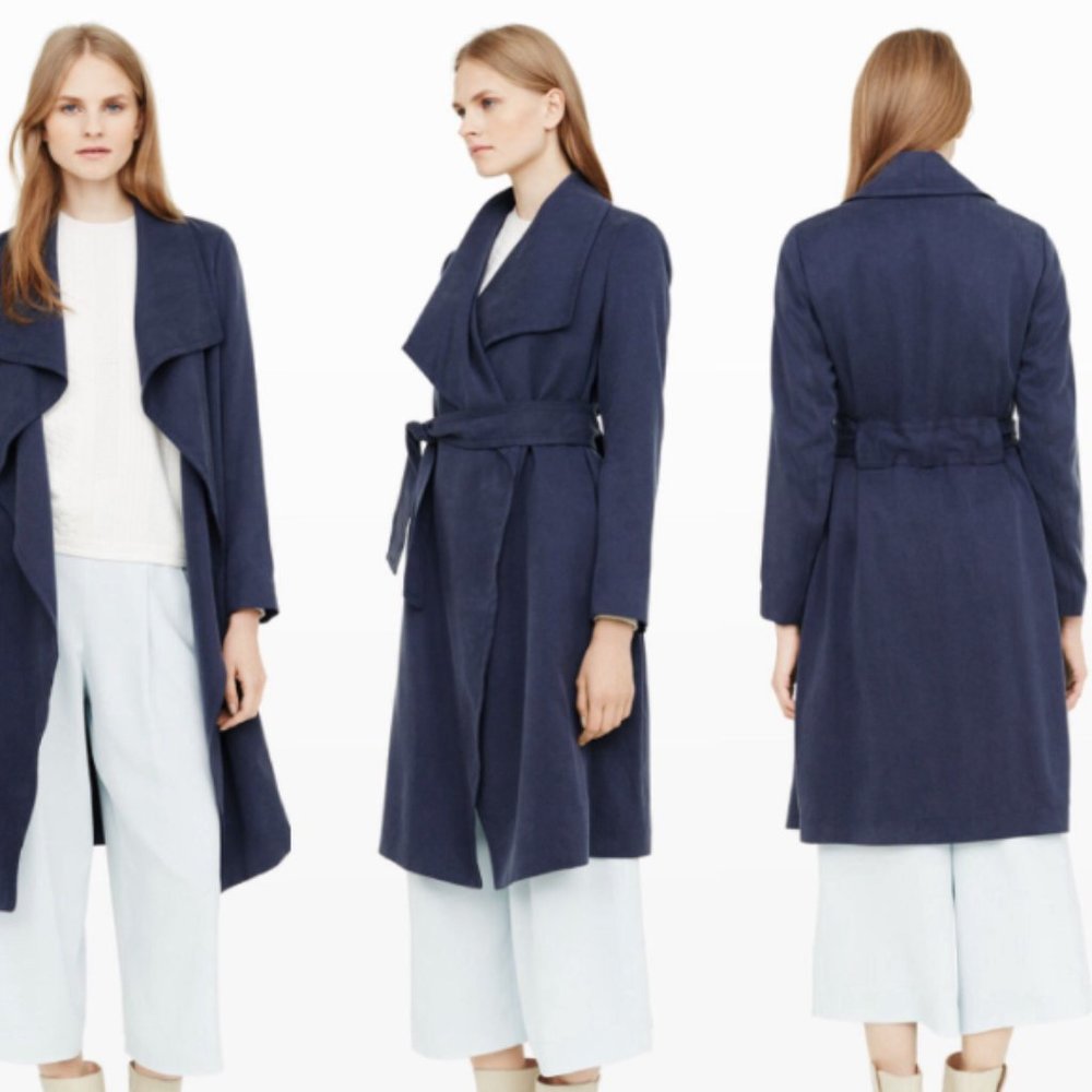 Club Monaco Navy Trench Coat